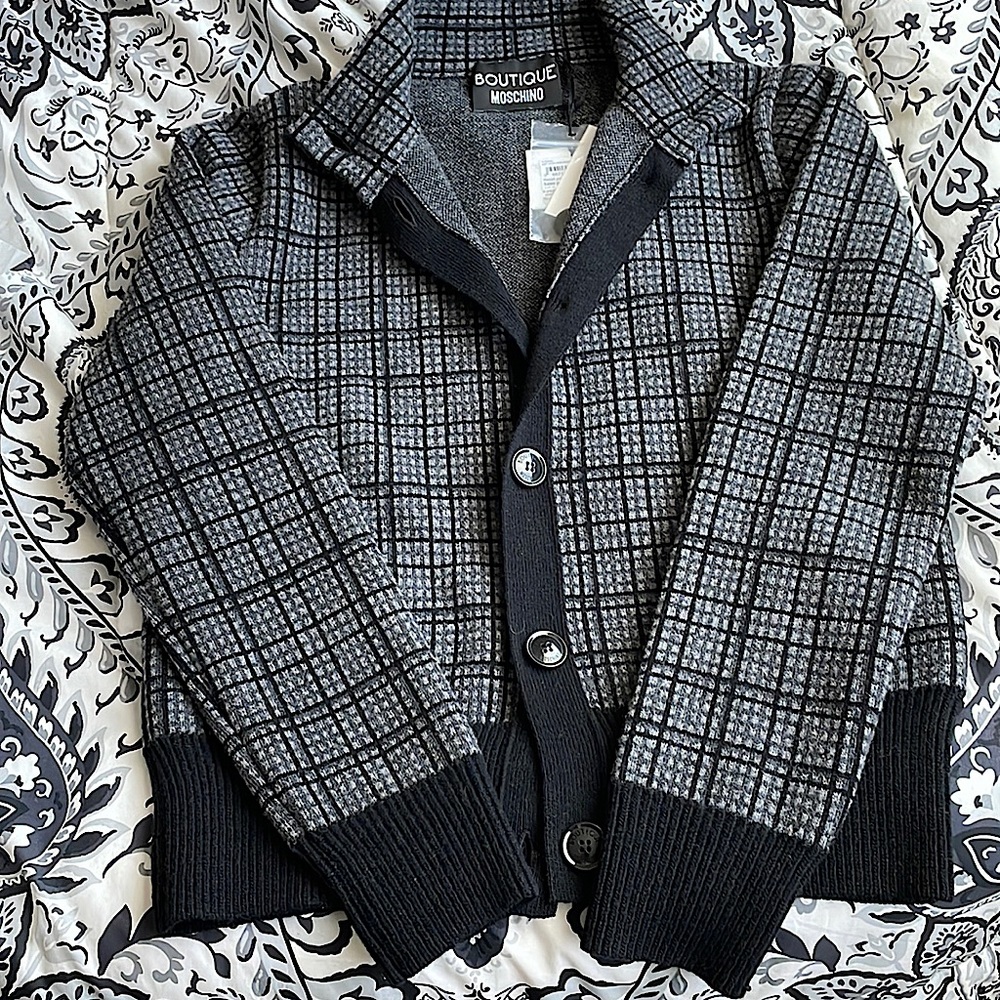Moschino fleece long sleeve sweater